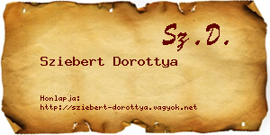 Sziebert Dorottya névjegykártya