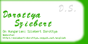 dorottya sziebert business card